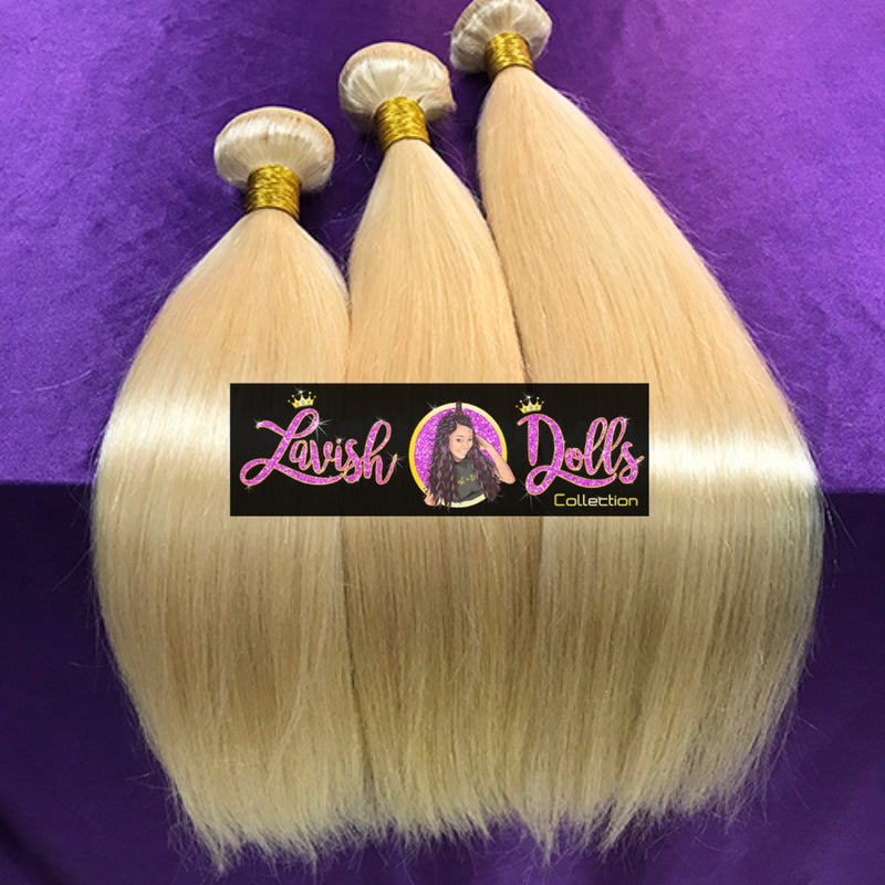 Platinum Blonde 613 Straight Bundles