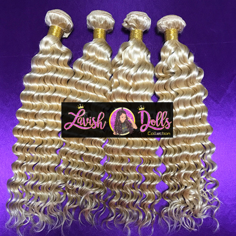 Platinum Blonde 613 Deep Wave  Bundles