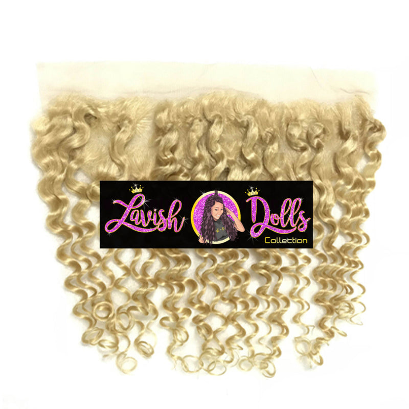Platinum Blonde Deep Wave Lace Frontal