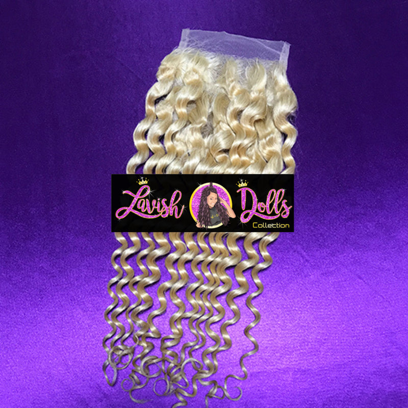 Platinum Blonde 613 Deep Wave Closure